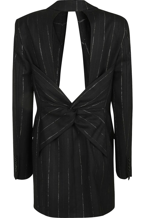 MSGM Coats & Jackets for Women MSGM Pinstripe Wrap Blazer MSGM