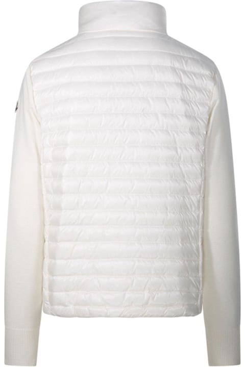 ウィメンズ Monclerのニットウェア Moncler Logo Patch Padded Knit Cardigan