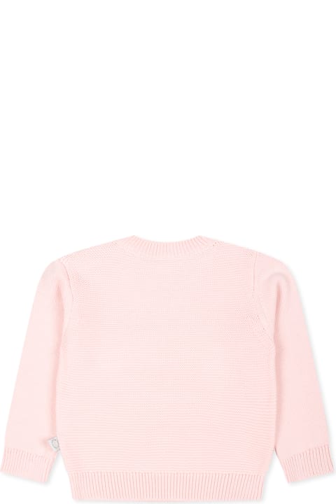 Stella McCartney Kids Sweaters & Sweatshirts for Baby Boys Stella McCartney Kids Pink Sweater For Baby Girl With Rainbow