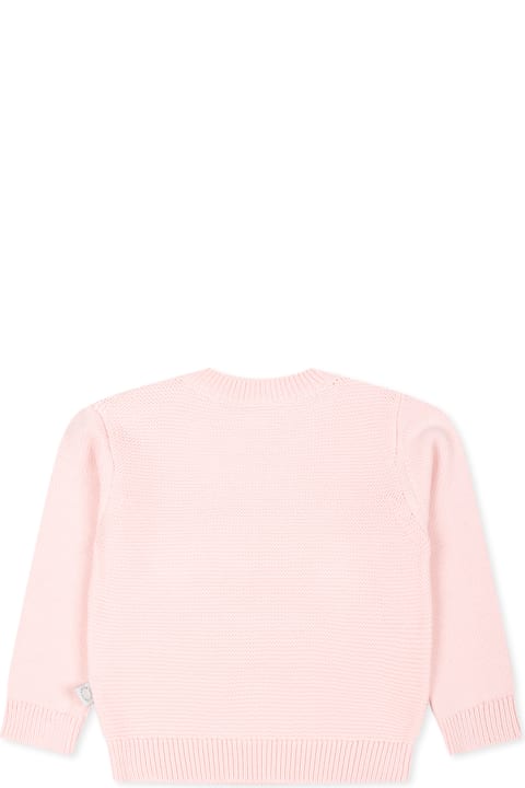 Homeware Stella McCartney Kids Pink Sweater For Baby Girl With Rainbow