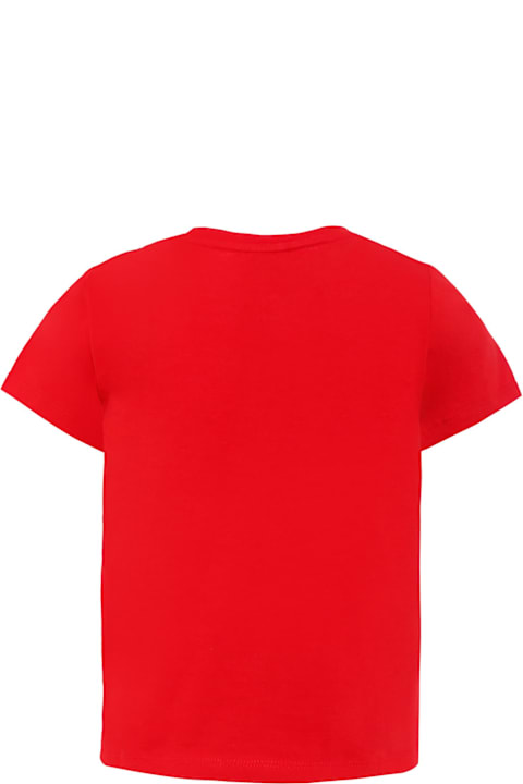 أدوات منزلية Gucci Red T-shirt For Kids With Logo