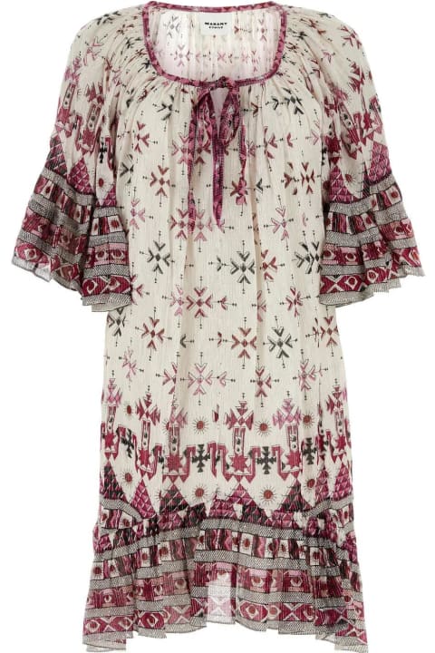 Marant Étoile Dresses for Women Marant Étoile Embroidered Cotton Loane Mini Dress