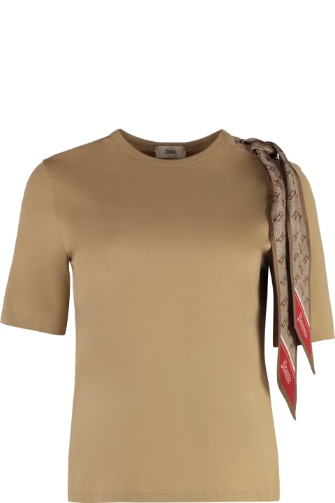 Herno Topwear for Women Herno Cotton Crew-neck T-shirt