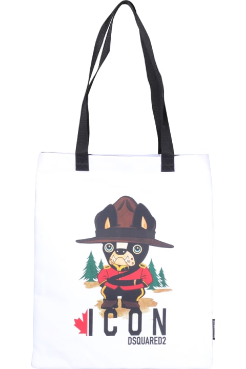 Bags Sale for Men Dsquared2 Mountie Dog Tote Bag Dsquared2