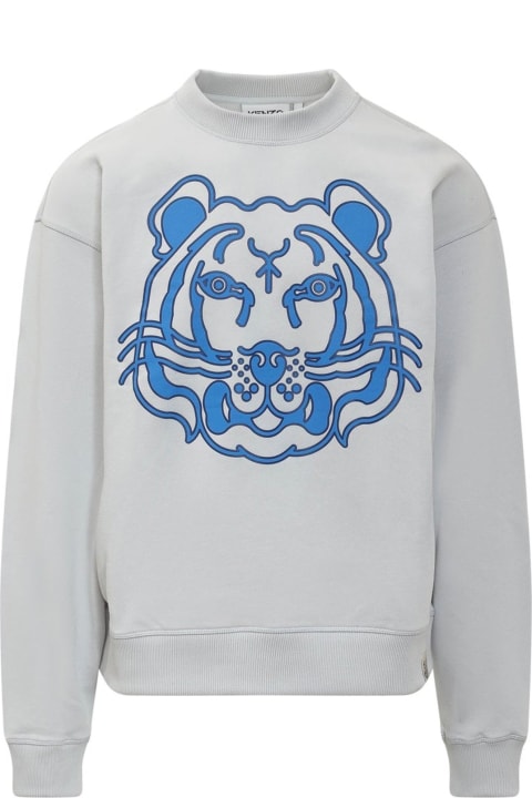 メンズ Kenzoのフリース＆ラウンジウェア Kenzo Printed Tiger Sweatshirt