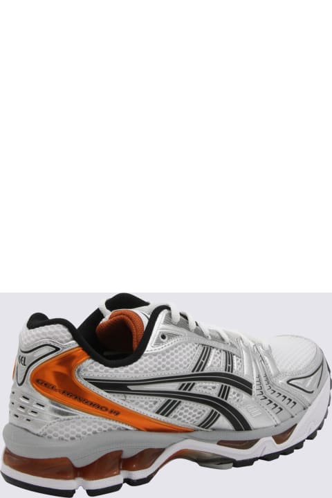 メンズ Asicsのスニーカー Asics White And Orange Gel-kayano Sneakers