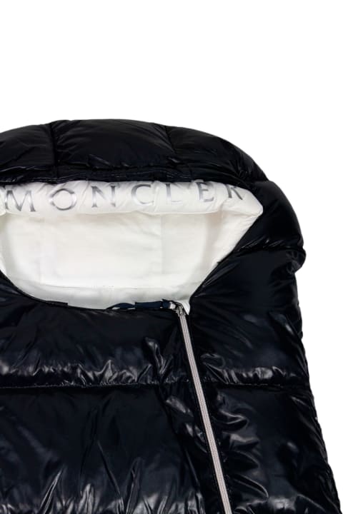 Moncler Accessories & Gifts for Baby Boys Moncler Baby Carrier Padded With Real Goose Down With Side Opening That Opens Completely With Writing On The Hood Profile And Internal Breathable Cotton