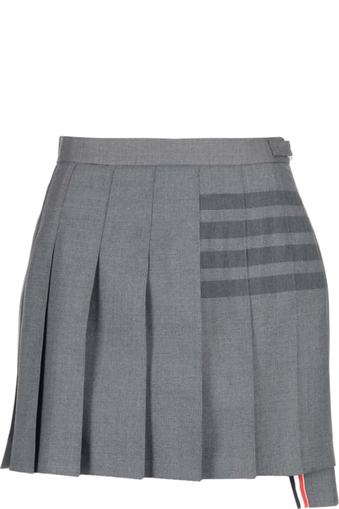 ウィメンズ Thom Browneのスカート Thom Browne '4-bar' Pleated Mini Skirt