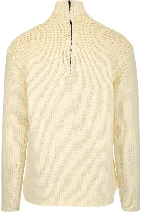 Off-White Men Off-White Nail-embellished Ribbed Sweater