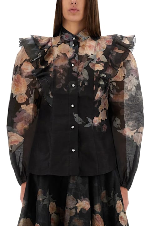 Homeware Zimmermann Blouse With Ruffles 
crush

