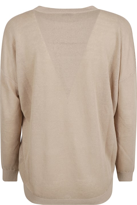 Fleeces & Tracksuits for Women Brunello Cucinelli Embellished Rib Sweater