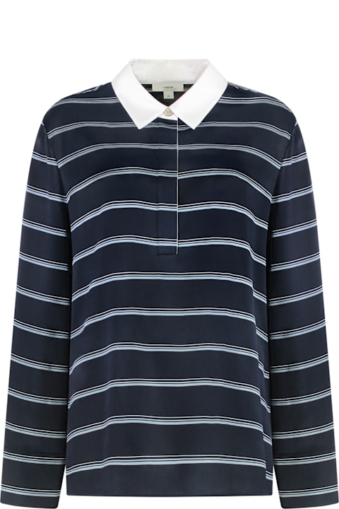 Vince for Women Vince Long-sleeve Polo Shirt