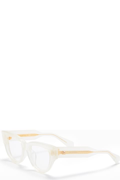ウィメンズ Valentino Eyewearのアイウェア Valentino Eyewear V-essential Iii - Crystal Ivory / Gold Rx Glasses