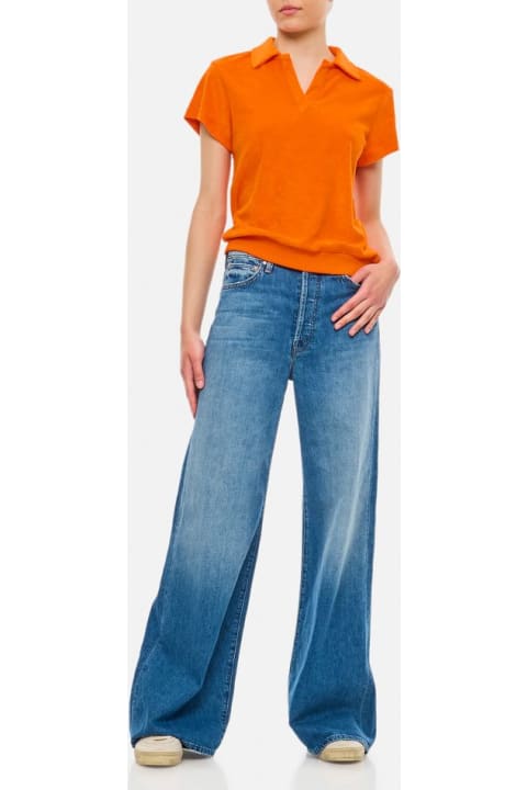 Mother Jeans for Women Mother The Ditcher Roller Sneak Denim Pants