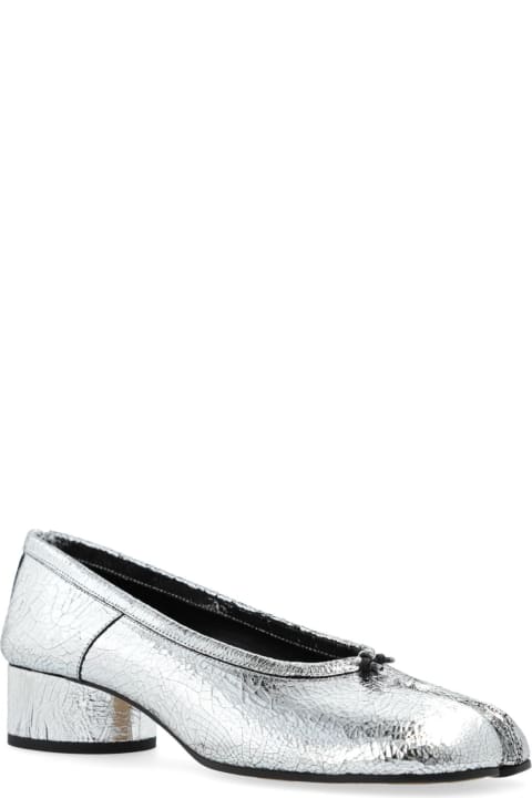 Maison Margiela High-Heeled Shoes for Women Maison Margiela Tabi Leather Mid Heel Pumps