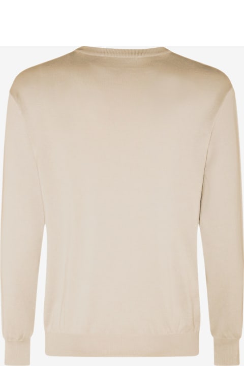 Moschino Fleeces & Tracksuits for Men Moschino Beige Cotton Knitwear