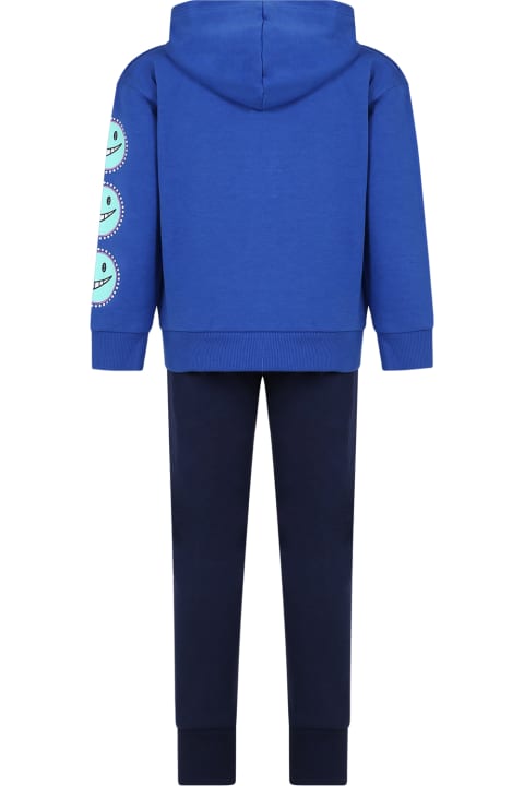 Nike Bottoms for Boys Nike Blue Tracksuit For Boy With Logo