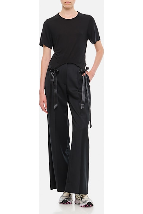 Simone Rocha for Women Simone Rocha Easy T-shirt W/ Bow Tails