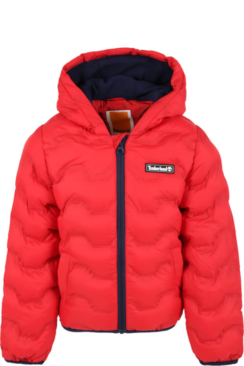 Red Jacket For Boy With Logo