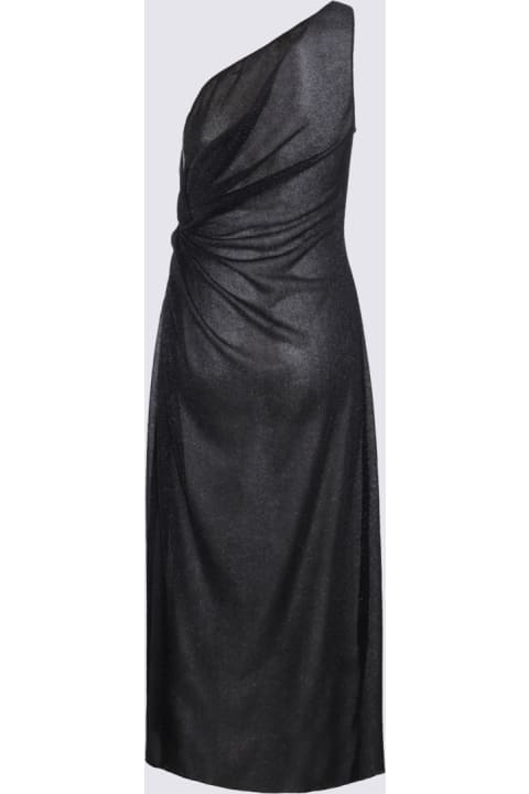 Oseree Dresses for Women Oseree Black Midi Dress