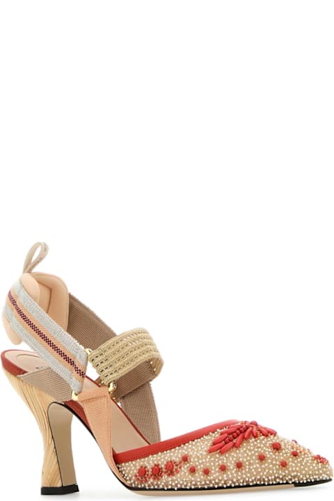 Shoes for Women Fendi Embellished Fabric Colibrã¬ Pumps