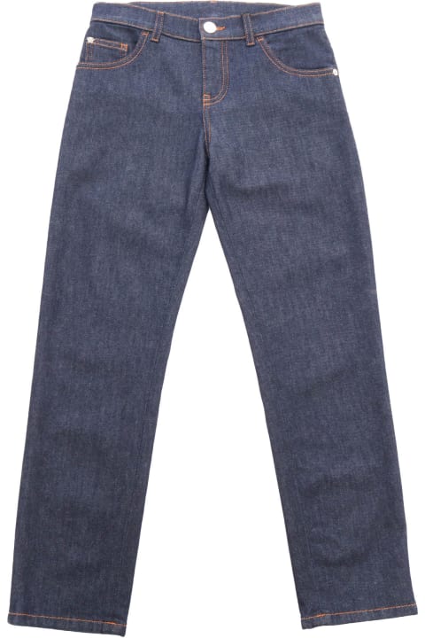 Versace for Boys Versace Blue Straight Leg Jeans