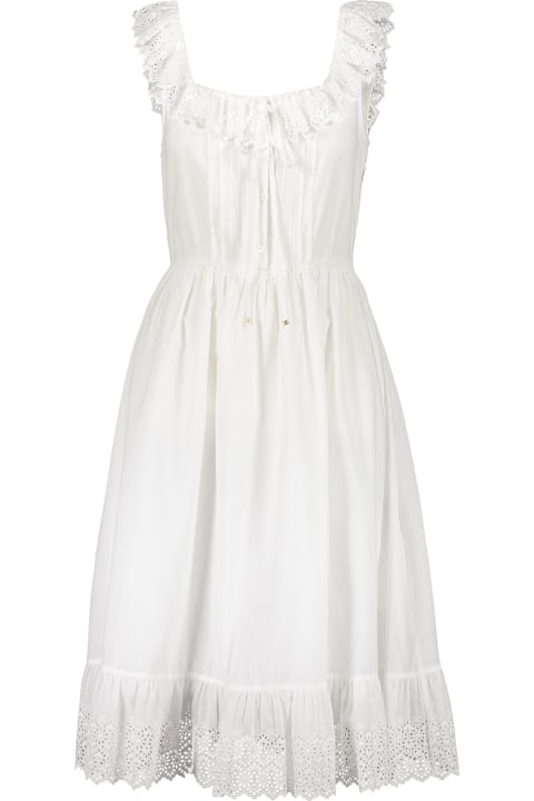 Celine Dresses for Women Celine Floral Embroidered Cotton Dress