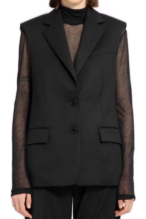 Helmut Lang Coats & Jackets for Women Helmut Lang Single-breasted Tailored Gilet