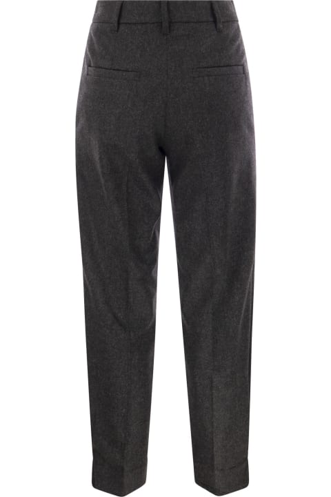 Brunello Cucinelli Pants & Shorts for Women Brunello Cucinelli Sartoria Wool And Cashmere Trousers
