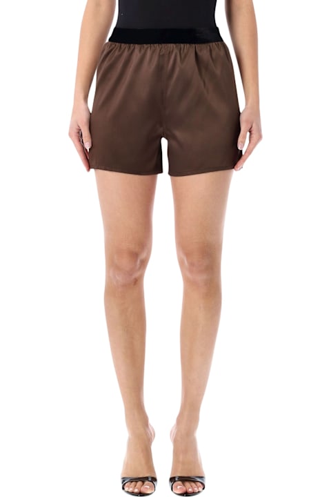 Homeware Tom Ford Tom Ford Stretch Silk Satin Pj Shorts