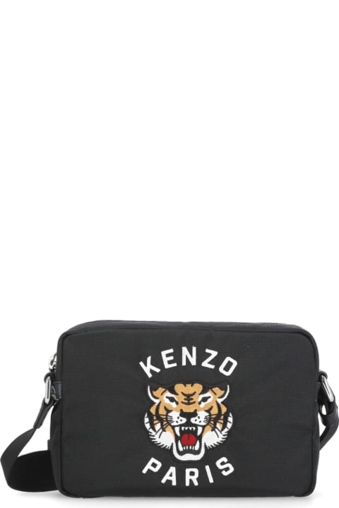 Kenzo Shoulder Bags for Men Kenzo Varsity Tiger Crossbody Bag