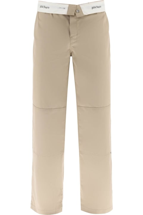 Palm Angels Pants for Men Palm Angels Reversed Waistband Chino Pants