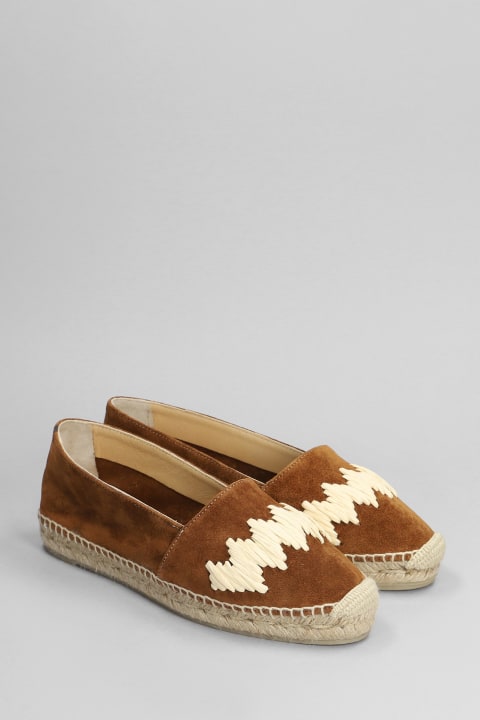 Flat Shoes for Women Castañer Karen-186 Espadrilles In Leather Color Suede
