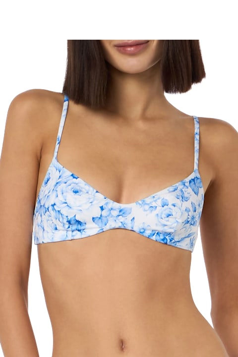 Homeware MC2 Saint Barth Woman Flower Scoop Bralette Beach Top May