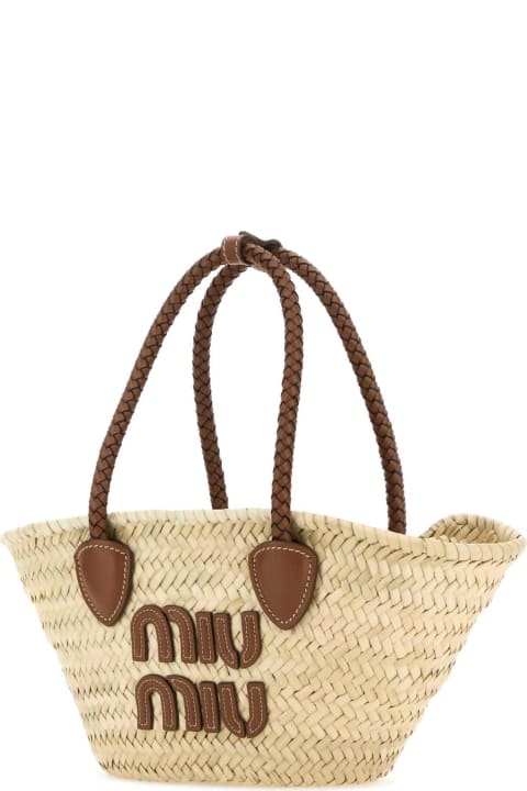 Totes for Women Miu Miu Palm Shopping Bag