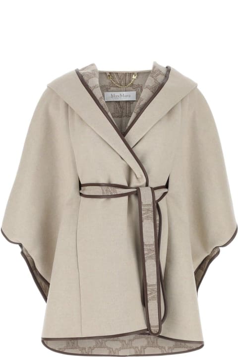 Max Mara Coats & Jackets for Women Max Mara All-over Monogram Motif Belted Coat