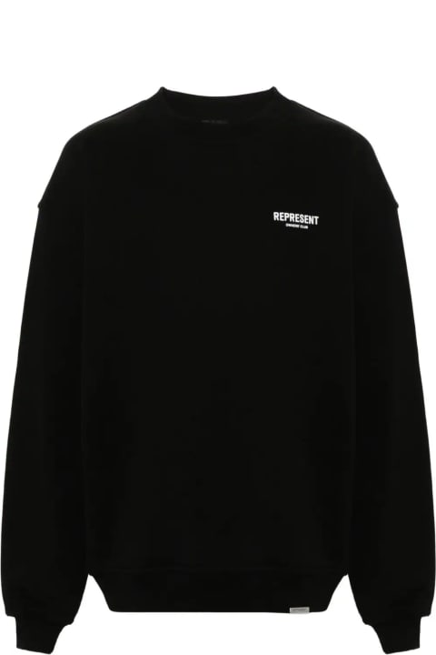 Fleeces & Tracksuits for Men REPRESENT Black Cotton Sweatshirt