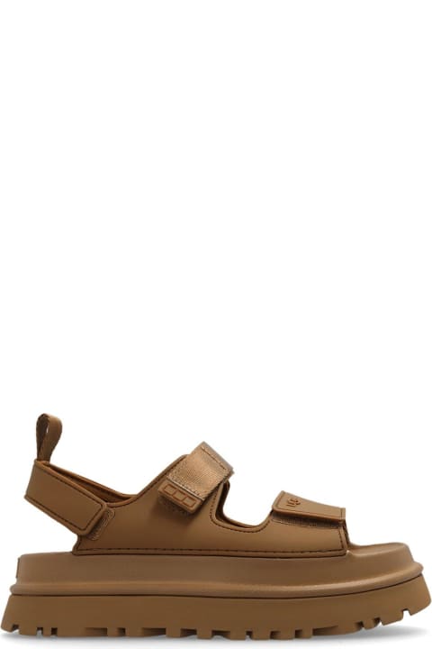ウィメンズ UGGのシューズ UGG Golden Glow Logo-embossed Touch-strap Sandals