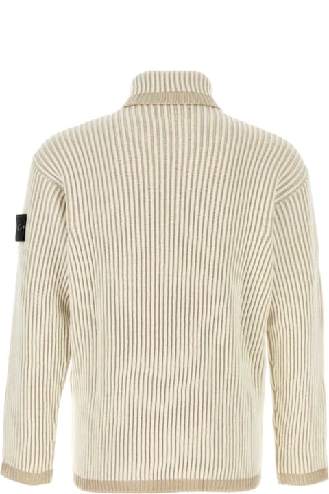 メンズ Stone Islandのウェア Stone Island Two-tone Wool Sweater