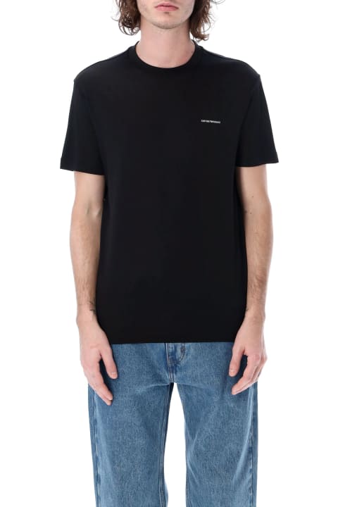 Fashion for Men Giorgio Armani T-shirt With Micro Logo Lettering Giorgio Armani