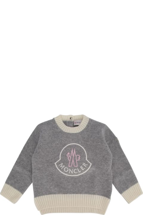 Moncler Sweaters & Sweatshirts for Baby Boys Moncler Girocollo Tricot