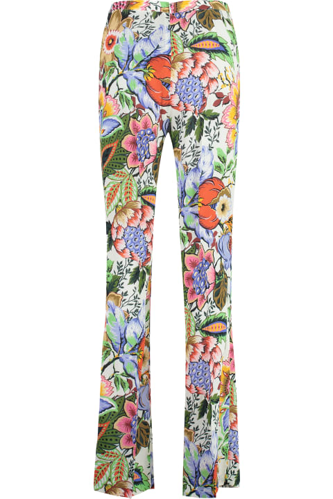 Etro Pants & Shorts for Women Etro Printed Wide-leg Trousers