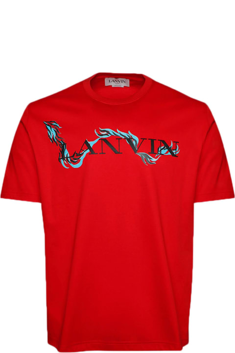 Topwear for Men Lanvin Lanvin T-shirts And Polos Red