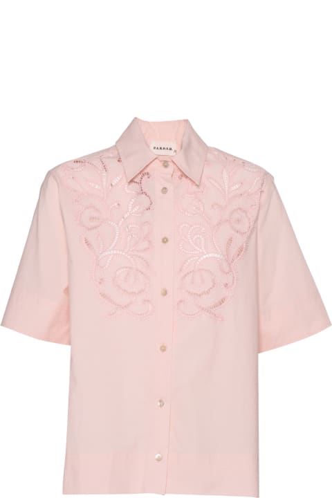 ウィメンズ新着アイテム Parosh Pink Short-sleeved Shirt