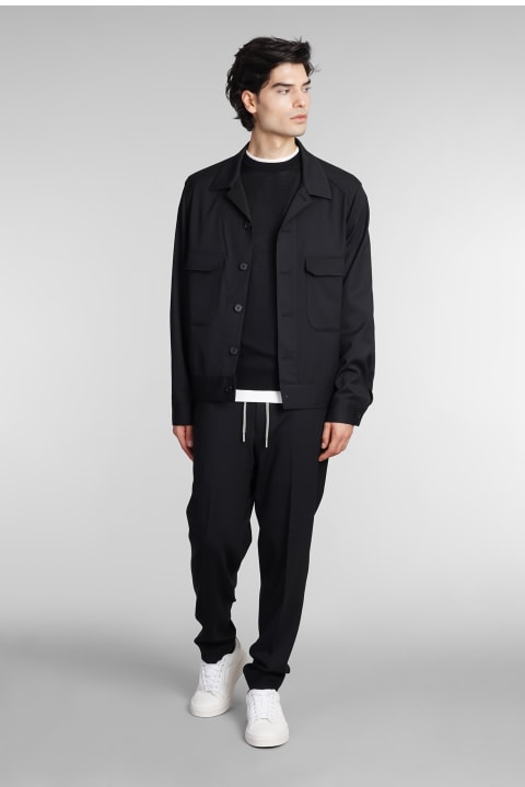 Ballantyne Fleeces & Tracksuits for Men Ballantyne Knitwear In Black Wool