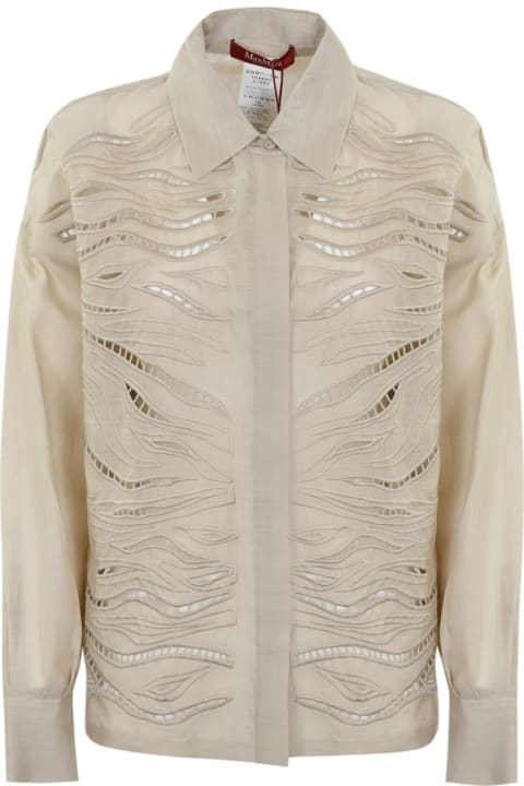 Coats & Jackets for Women Max Mara Studio 'picasso' Tunic In Ramie Gauze