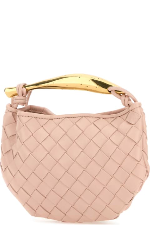 Bottega Veneta Bags for Women Bottega Veneta Light Pink Leather Sardine Handbag