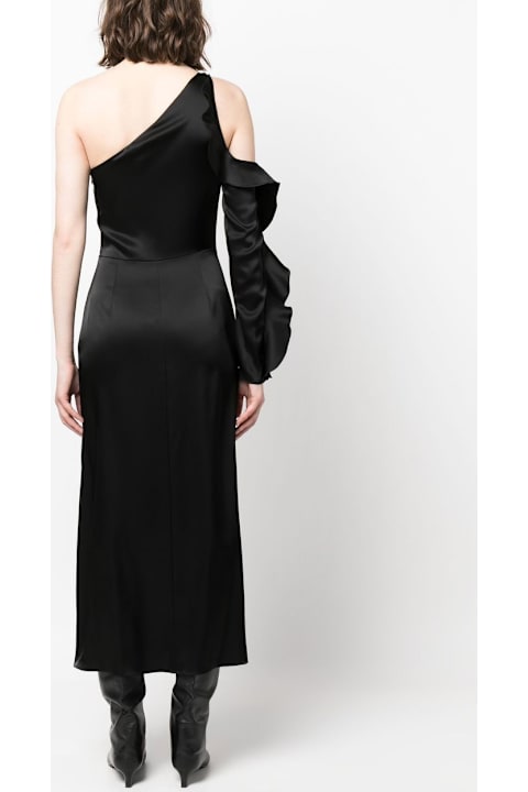 Homeware David Koma Ruffle Detail One Shoulder Midi Dress