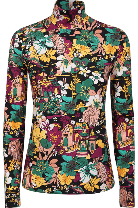 Vacation Wardrobe for Women La DoubleJ Floral Print Pullover
