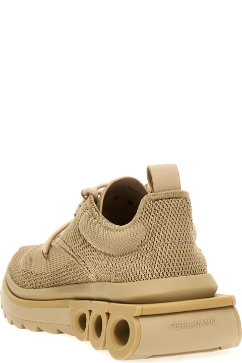 【関税込み】FERRAGAMO NIMA' SNEAKERS Ferragamo Nima Knit Blue Mens Salvatore Ferragamo
